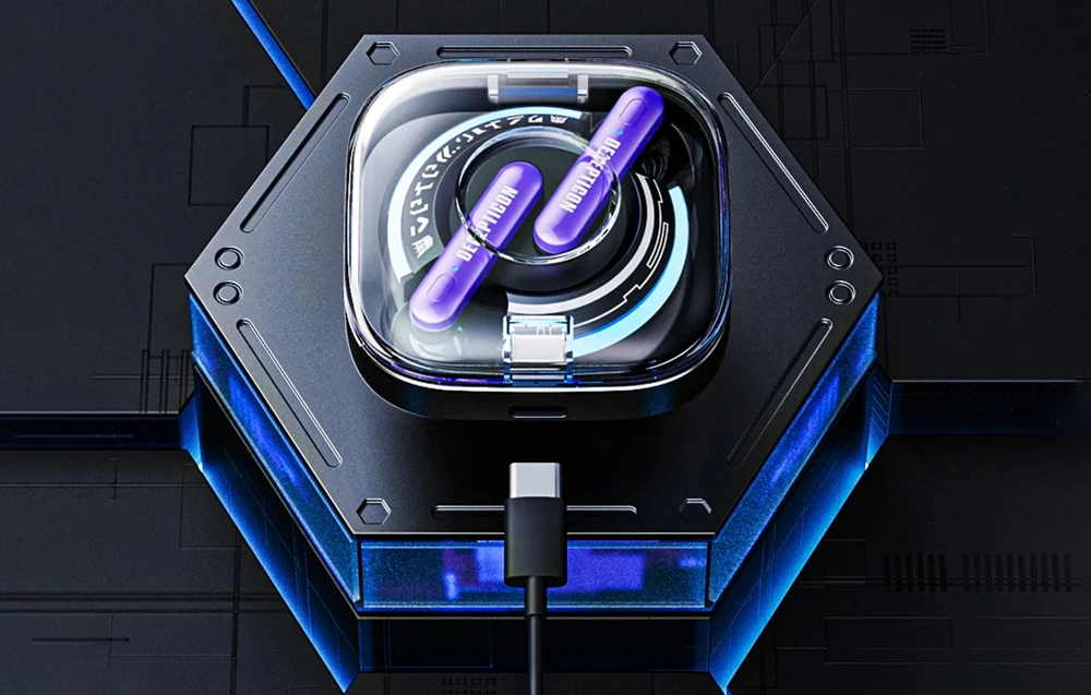 Ausinės TWS Transformers TF-T03 (violetinė) aprašymas - Prekės nuotrauka Ausinės TWS Transformers TF-T03 (violetinė) aprašymas - Prekės nuotrauka