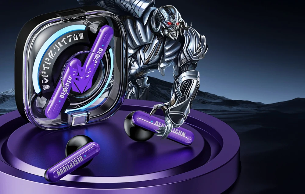 Ausinės TWS Transformers TF-T03 (violetinė) aprašymas - Prekės nuotrauka Ausinės TWS Transformers TF-T03 (violetinė) aprašymas - Prekės nuotrauka