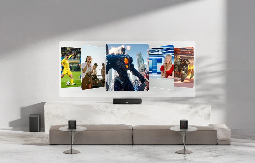Namų kino sistema Ultimea Aura A50 Pro Soundbar aprašymas - Prekės nuotrauka Namų kino sistema Ultimea Aura A50 Pro Soundbar aprašymas - Prekės nuotrauka