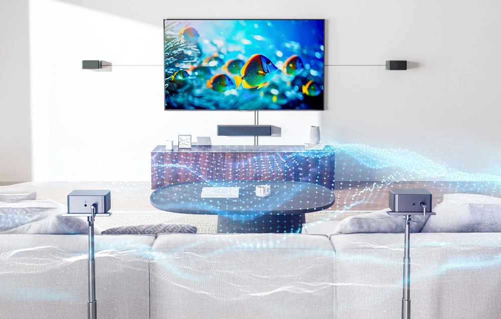 Namų kino sistema Ultimea Poseidon D70 garso juosta aprašymas - Prekės nuotrauka