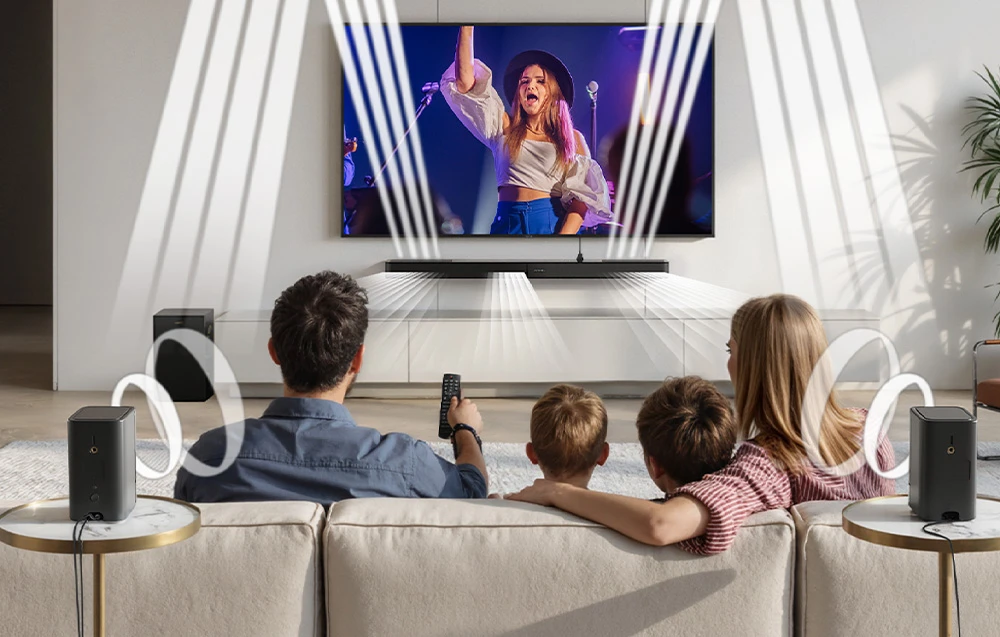 Namų kino sistema Ultimea Skywave F40 BOOM Soundbar aprašymas - Prekės nuotrauka Namų kino sistema Ultimea Skywave F40 BOOM Soundbar aprašymas - Prekės nuotrauka