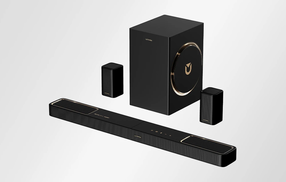 Namų kino sistema Ultimea Skywave F40 BOOM Soundbar aprašymas - Prekės nuotrauka Namų kino sistema Ultimea Skywave F40 BOOM Soundbar aprašymas - Prekės nuotrauka