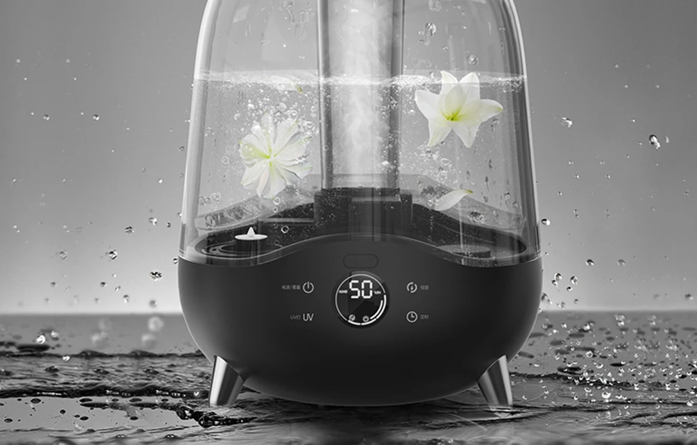 Xiaomi Deerma F327W Ultrasonic Humidifier UV 5L oro drėkintuvas - difuzorius aprašymas - Prekės nuotrauka