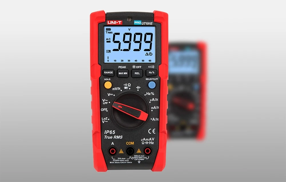 Profesionalus multimetras DC/AC 600V; DC/AC 20A; 60MΩ; 60mF; 1MHz; UNI-T aprašymas - Prekės nuotrauka Profesionalus multimetras DC/AC 600V; DC/AC 20A; 60MΩ; 60mF; 1MHz; UNI-T aprašymas - Prekės nuotrauka