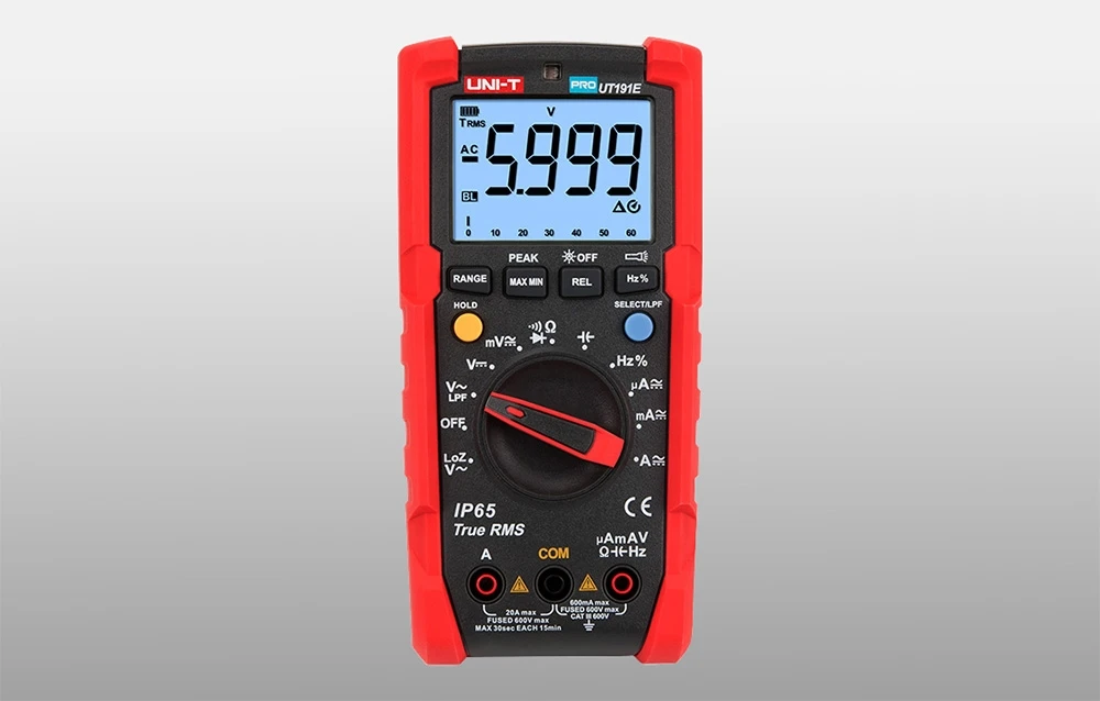 Profesionalus multimetras DC/AC 600V; DC/AC 20A; 60MΩ; 60mF; 1MHz; UNI-T aprašymas - Prekės nuotrauka Profesionalus multimetras DC/AC 600V; DC/AC 20A; 60MΩ; 60mF; 1MHz; UNI-T aprašymas - Prekės nuotrauka