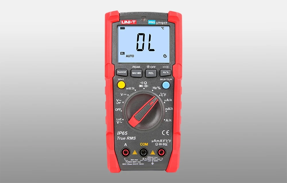 UNI-T UT191T professional digital multimeter aprašymas - Prekės nuotrauka UNI-T UT191T professional digital multimeter aprašymas - Prekės nuotrauka