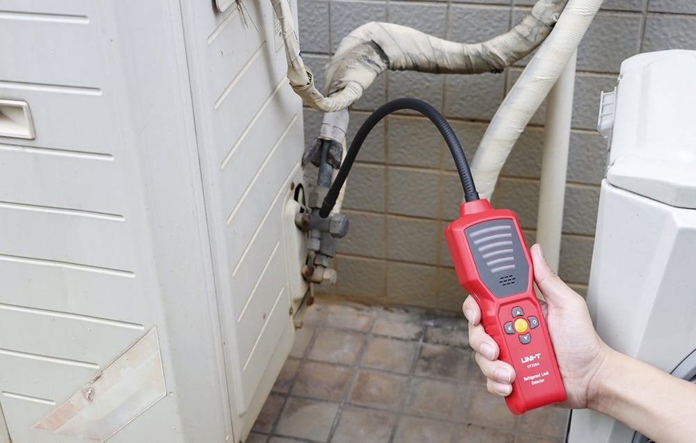Šaldymo agento nuotekio detektorius: Jautrumas: 3g/a; 6-jautrumo lygiai; CFCs, HCFCs, HFCs, UNI-T aprašymas - Prekės nuotrauka Šaldymo agento nuotekio detektorius: Jautrumas: 3g/a; 6-jautrumo lygiai; CFCs, HCFCs, HFCs, UNI-T aprašymas - Prekės nuotrauka
