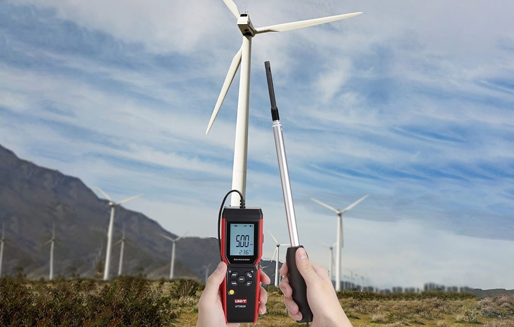 Termo anemometras ; 0~30m/s; -20~70C; 0~999900m³/min, pasirenkama ortakių forma, UNI-T aprašymas - Prekės nuotrauka Termo anemometras ; 0~30m/s; -20~70C; 0~999900m³/min, pasirenkama ortakių forma, UNI-T aprašymas - Prekės nuotrauka