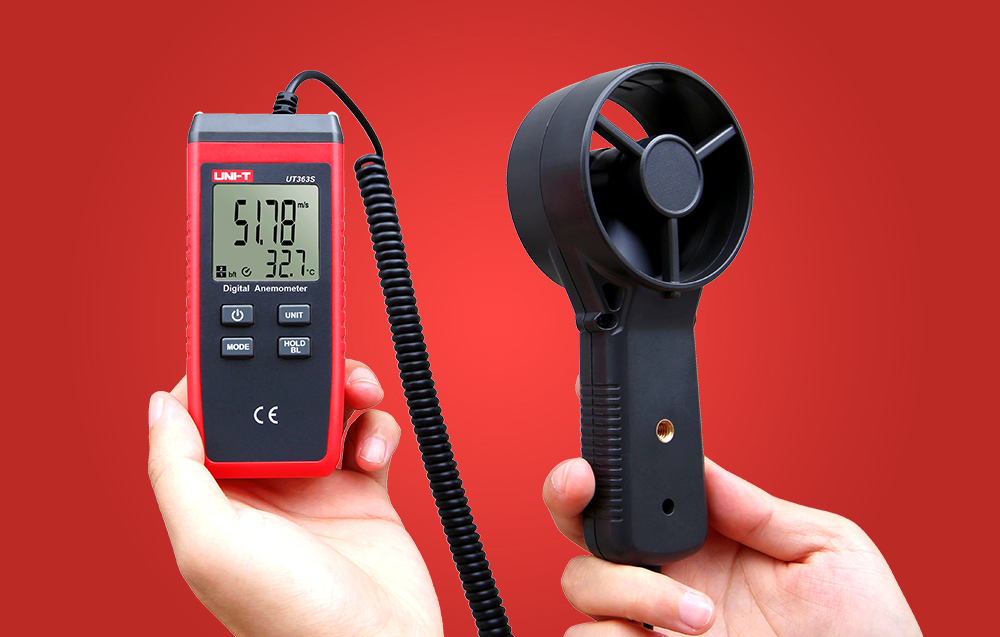 Anemometras su temperatūros indikacija 0.4~30m/s, -10~50℃ UNI-T aprašymas - Prekės nuotrauka