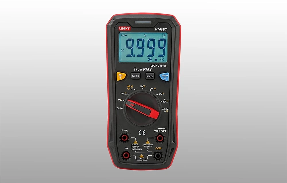Skaitmeninis multimetras DC/AC1000V; DC/AC 10A; 100MΩ; 10mF; 10MHz; -40-1000C; Bluetooth, UNI-T aprašymas - Prekės nuotrauka Skaitmeninis multimetras DC/AC1000V; DC/AC 10A; 100MΩ; 10mF; 10MHz; -40-1000C; Bluetooth, UNI-T aprašymas - Prekės nuotrauka