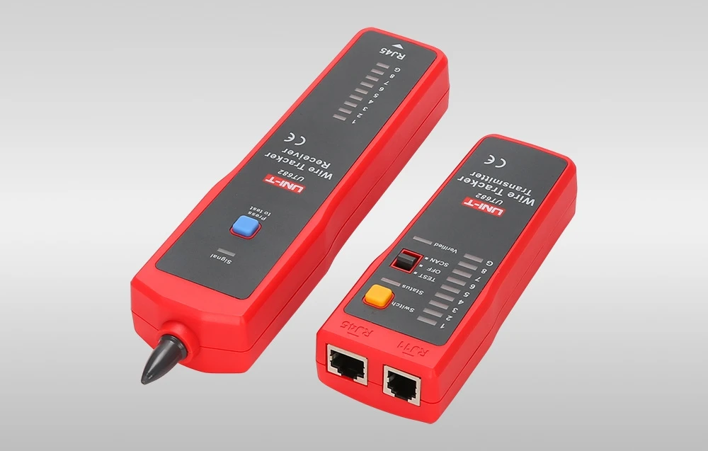 VIELOS PORŲ DETEKTORIUS SU KABELIŲ TESTERIU RJ-45 UT-682 UNI-T aprašymas - Prekės nuotrauka VIELOS PORŲ DETEKTORIUS SU KABELIŲ TESTERIU RJ-45 UT-682 UNI-T aprašymas - Prekės nuotrauka