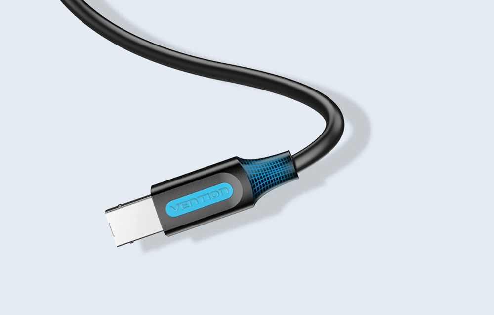 Vention USB 2.0 A - B kabelis COQBJ 2A 5m Juodas PVC aprašymas - Prekės nuotrauka Vention USB 2.0 A - B kabelis COQBJ 2A 5m Juodas PVC aprašymas - Prekės nuotrauka