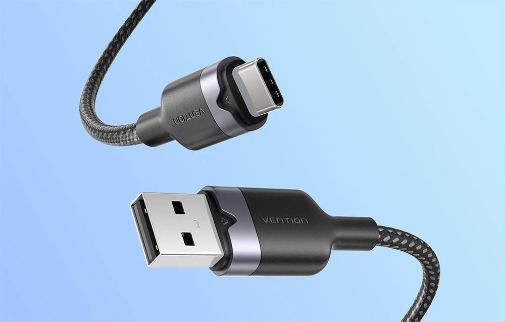 USB 2.0 A–USB-C 3A laidas Vention CTNBF 1 M (juodas) aprašymas - Prekės nuotrauka USB 2.0 A–USB-C 3A laidas Vention CTNBF 1 M (juodas) aprašymas - Prekės nuotrauka
