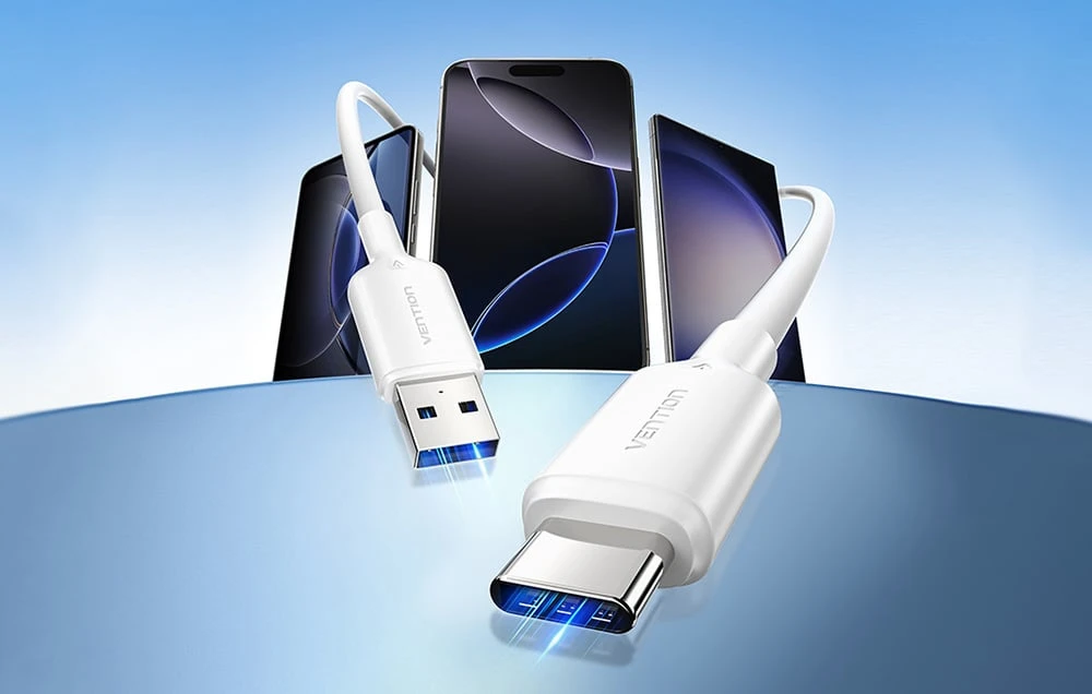 USB 2.0 A į USB-C 3A laidas Vention CTQPF 1M (rožinis) aprašymas - Prekės nuotrauka