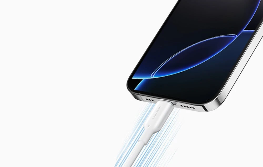 USB 2.0 A į USB-C 3A laidas Vention CTQWF 1M (balta) aprašymas - Prekės nuotrauka