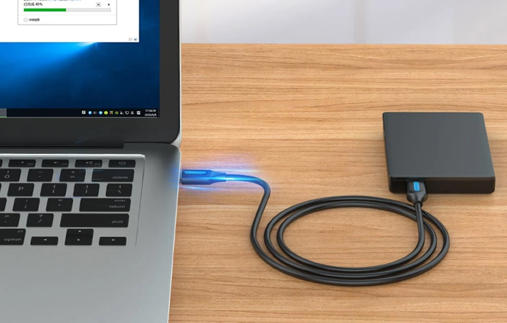 Vention USB 2.0 kabelis Ventiliacija COJBH 2m Juodas PVC aprašymas - Prekės nuotrauka
