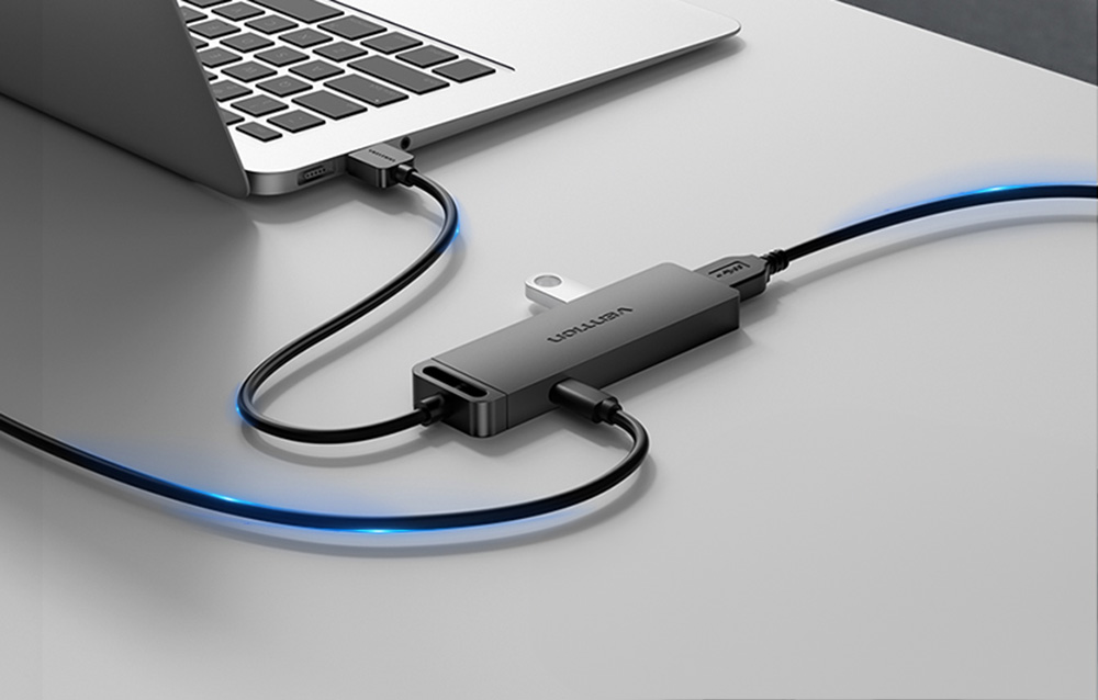 Vention USB 3.0 4 prievadų šakotuvas su maitinimo adapterio ventiliacija CHLBD 0.5 m, juodas aprašymas - Prekės nuotrauka Vention USB 3.0 4 prievadų šakotuvas su maitinimo adapterio ventiliacija CHLBD 0.5 m, juodas aprašymas - Prekės nuotrauka