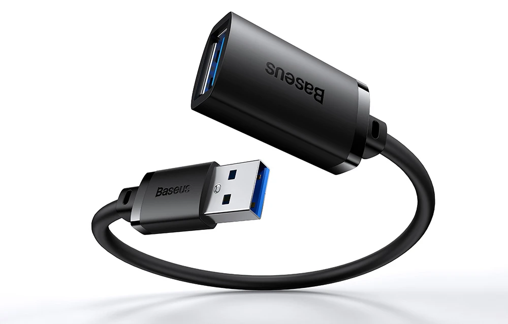 USB 3.0 prailginimo kabelis Baseus vyris į moterišką, AirJoy serija, 2m (juodas) aprašymas - Prekės nuotrauka USB 3.0 prailginimo kabelis Baseus vyris į moterišką, AirJoy serija, 2m (juodas) aprašymas - Prekės nuotrauka