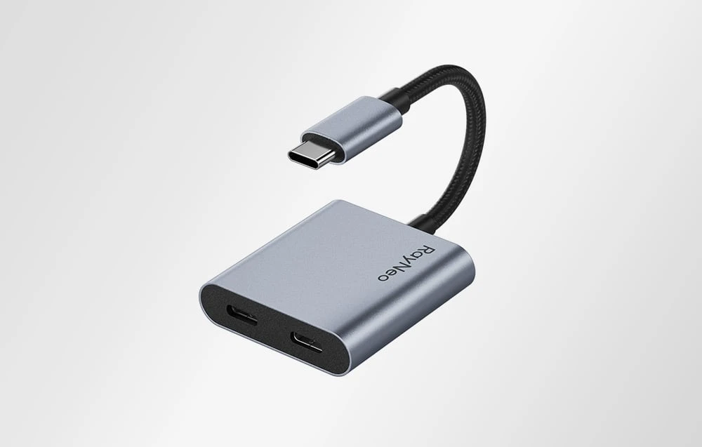 USB-C įkrovimo adapteris „RayNeo AR“ akiniams aprašymas - Prekės nuotrauka