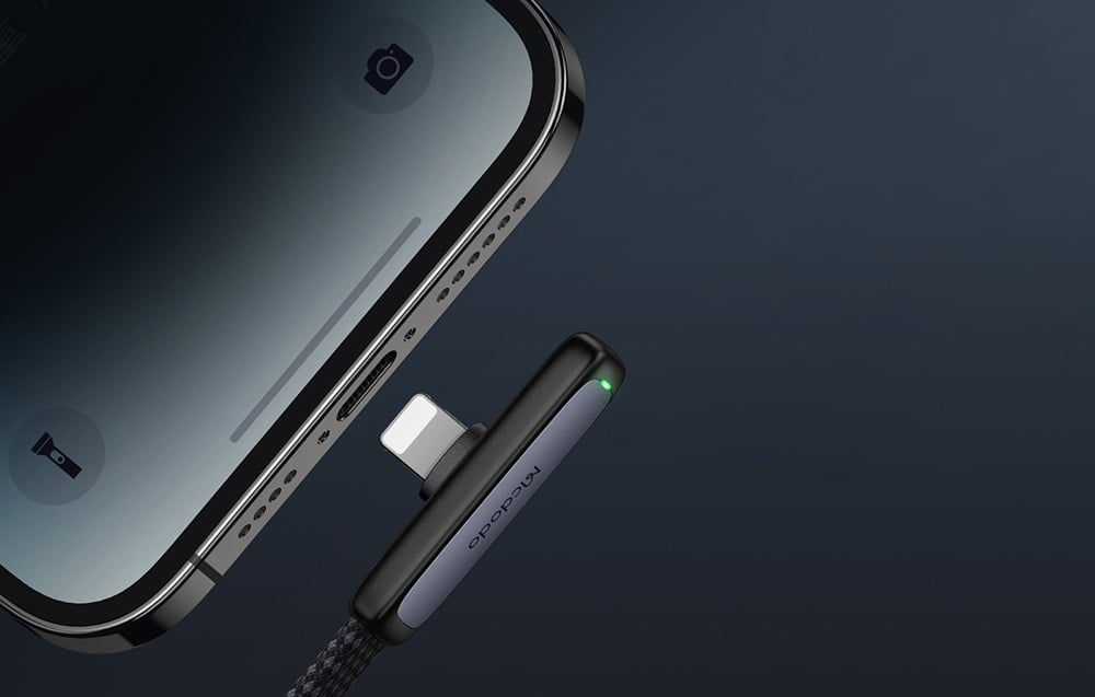 USB-C prie žaibo kampo kabelis Mcdodo CA-3351.1.8m (juodas) aprašymas - Prekės nuotrauka USB-C prie žaibo kampo kabelis Mcdodo CA-3351.1.8m (juodas) aprašymas - Prekės nuotrauka