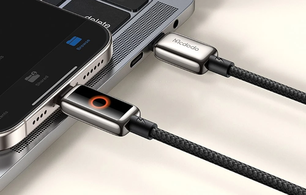 USB-C į „Lightning“ laidas „Mcdodo CA-6670“ 1,2 m aprašymas - Prekės nuotrauka USB-C į „Lightning“ laidas „Mcdodo CA-6670“ 1,2 m aprašymas - Prekės nuotrauka