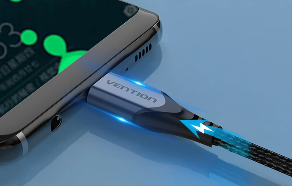 USB-C į USB-C 100 W Vention TAHHD 5A 0.5m USB 3.1 Gen2 4K laidas (pilkas) aprašymas - Prekės nuotrauka