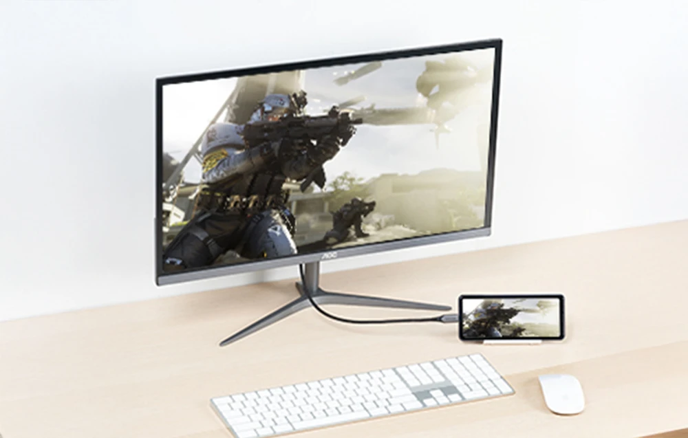 USB-C į USB-C 100 W Vention TAHHD 5A 0.5m USB 3.1 Gen2 4K laidas (pilkas) aprašymas - Prekės nuotrauka