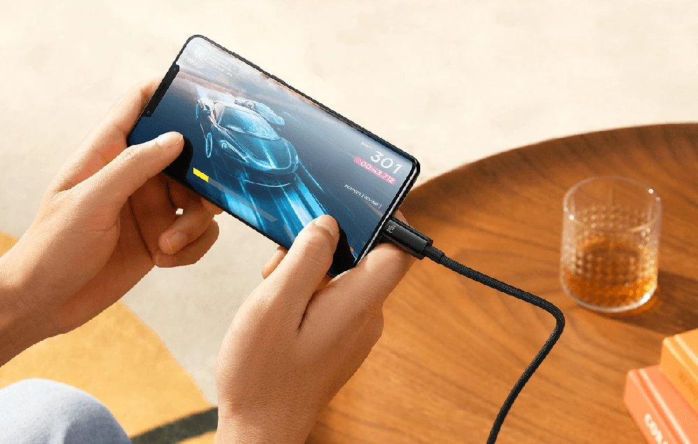 USB-C į USB-C laidas Baseus Tungsten Gold 240W 2 m (juodas) aprašymas - Prekės nuotrauka