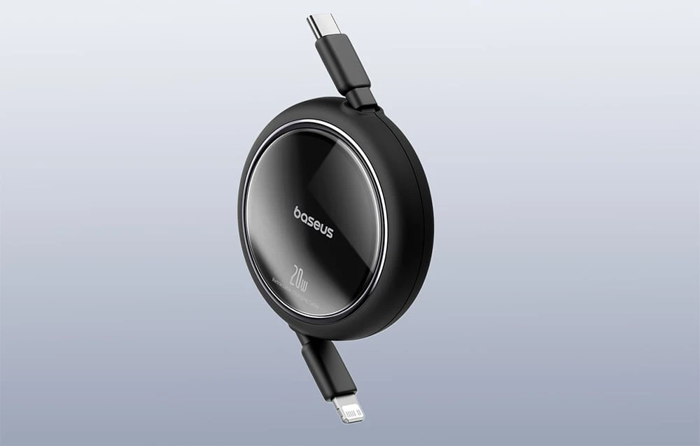 USB kabelis Baseus Free2Pull USB-C iki iP 20W 1m (juodas) aprašymas - Prekės nuotrauka USB kabelis Baseus Free2Pull USB-C iki iP 20W 1m (juodas) aprašymas - Prekės nuotrauka