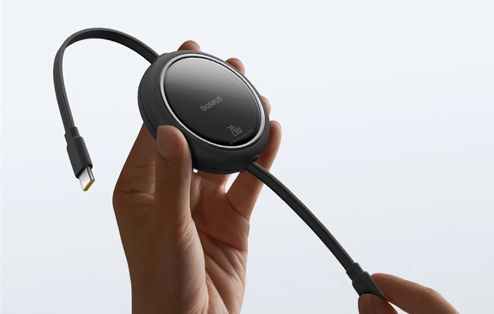 USB kabelis Baseus Free2Pull USB-C iki iP 20W 1m (juodas) aprašymas - Prekės nuotrauka USB kabelis Baseus Free2Pull USB-C iki iP 20W 1m (juodas) aprašymas - Prekės nuotrauka