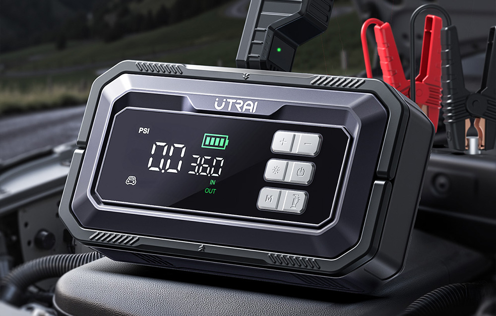 UTRAI JS30 automobilio starteris su kompresoriumi aprašymas - Prekės nuotrauka