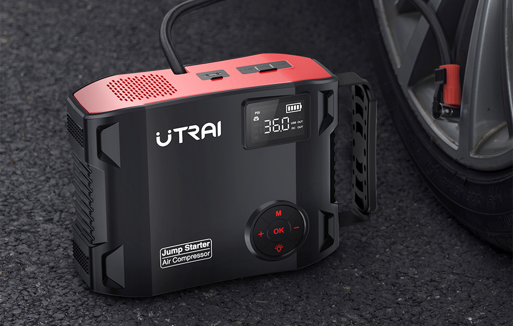 UTRAI JS5 automobilio starteris su kompresoriumi aprašymas - Prekės nuotrauka