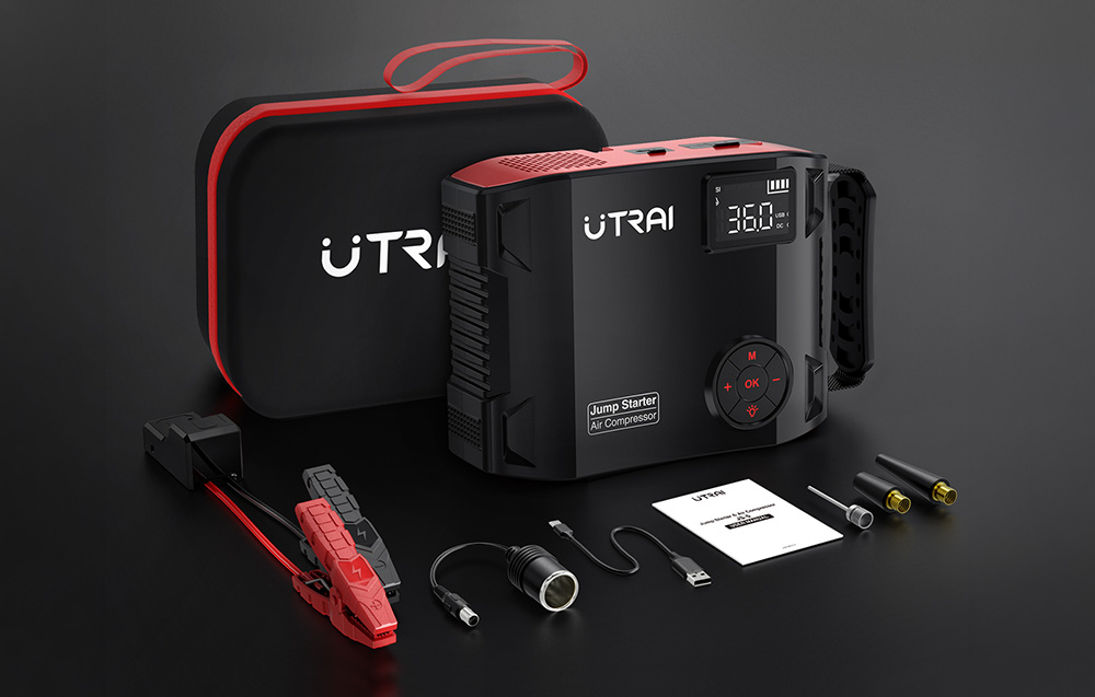 UTRAI JS5 automobilio starteris su kompresoriumi aprašymas - Prekės nuotrauka