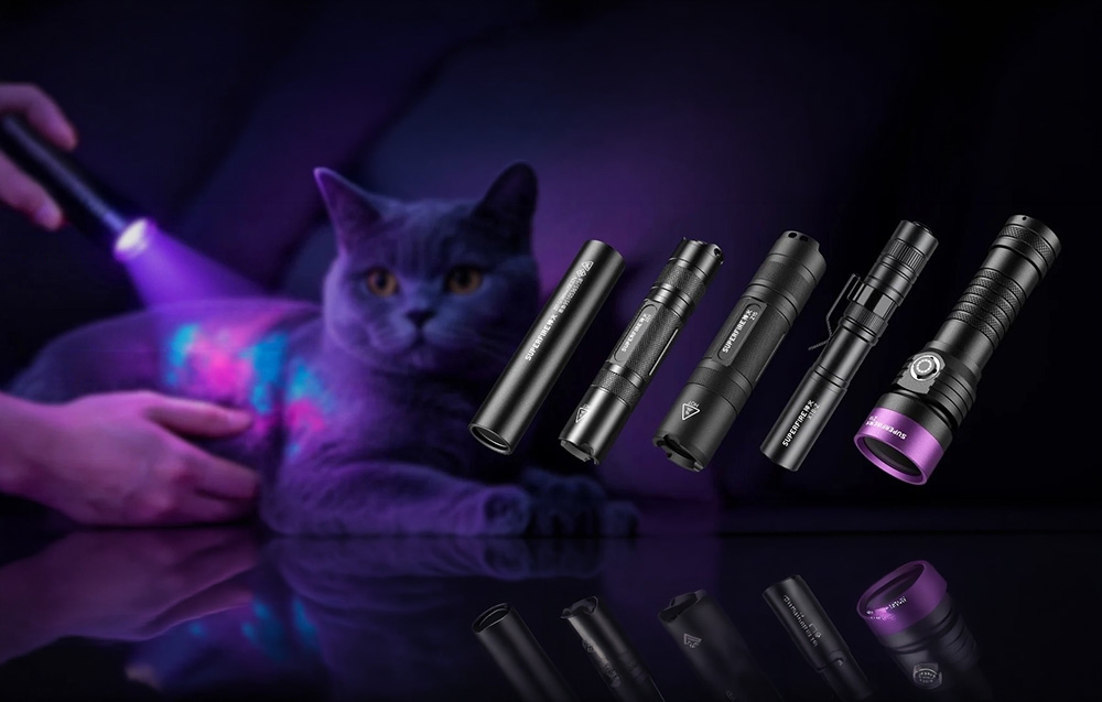 Superfire UV Flashlight Supfire S11-H, 365NM, USB-C aprašymas - Prekės nuotrauka