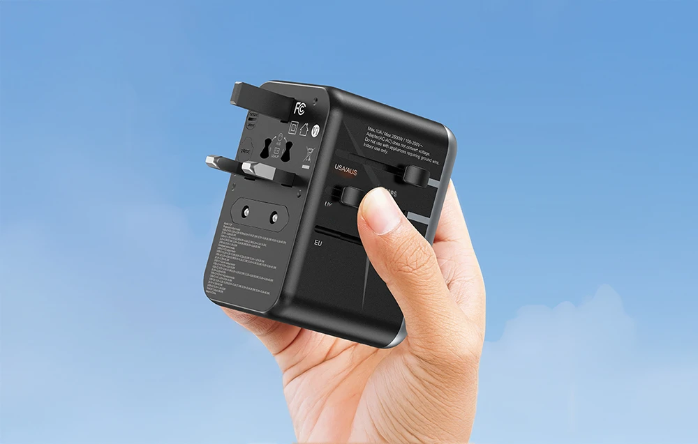 Vention FJFB0 GaN 2xUSB-C 2xUSB-A universalus kelioninis adapteris 65W (juodas) aprašymas - Prekės nuotrauka Vention FJFB0 GaN 2xUSB-C 2xUSB-A universalus kelioninis adapteris 65W (juodas) aprašymas - Prekės nuotrauka