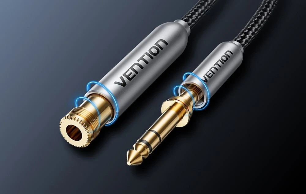 Vention male to female 6.35mm audio cable BCXHH 2m aprašymas - Prekės nuotrauka Vention male to female 6.35mm audio cable BCXHH 2m aprašymas - Prekės nuotrauka