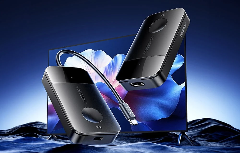 Vention 4K 30Hz Wireless HDMI Transmitter aprašymas - Prekės nuotrauka Vention 4K 30Hz Wireless HDMI Transmitter aprašymas - Prekės nuotrauka