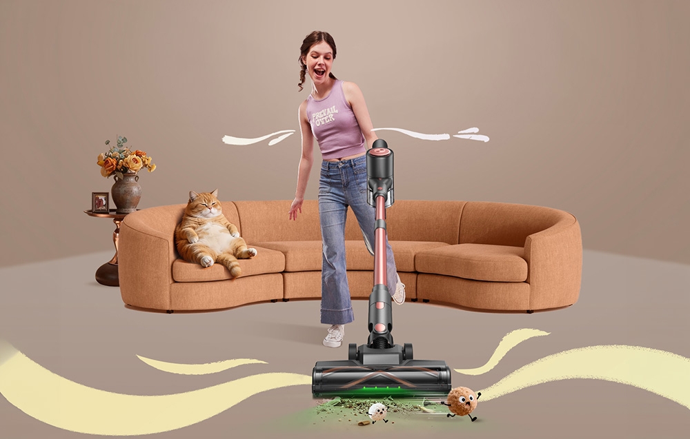 Dulkių siurblys VEXILAR V10 PRO Cordless Upright Vacuum Cleaner aprašymas - Prekės nuotrauka