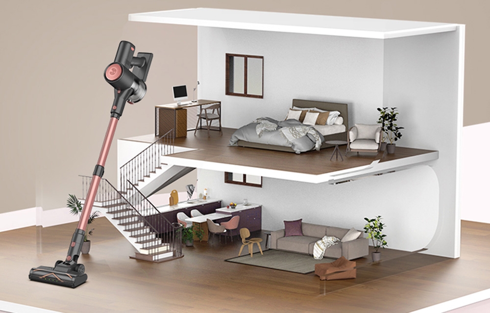 Dulkių siurblys VEXILAR V10 PRO Cordless Upright Vacuum Cleaner aprašymas - Prekės nuotrauka