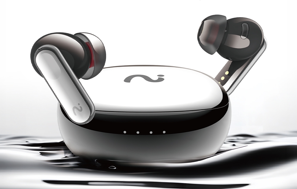 Belaidės Ausinės - VIAIM Nano+ 45 dB ANC Bluetooth 5.3 AI Įrašymas Sidabrinė aprašymas - Prekės nuotrauka