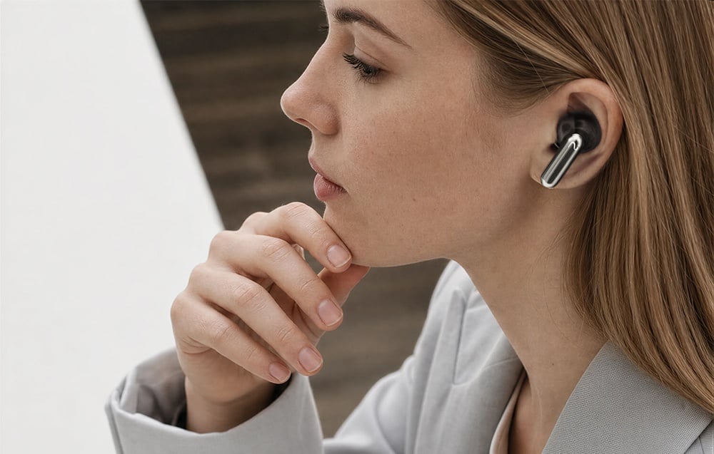 Ausinės VIAIM Recdot 2 AI TWS Earbuds with Voice Recorder (Juodas) aprašymas - Prekės nuotrauka