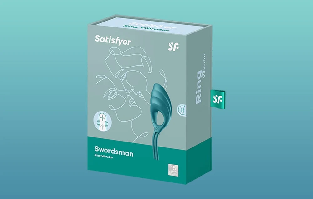 Vibruojantis žiedas Satisfyer Swordsman (žalias) aprašymas - Prekės nuotrauka Vibruojantis žiedas Satisfyer Swordsman (žalias) aprašymas - Prekės nuotrauka