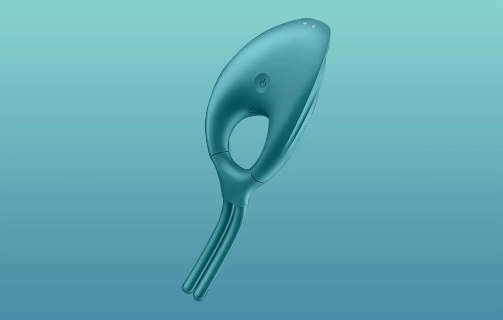 Vibruojantis žiedas Satisfyer Swordsman (žalias) aprašymas - Prekės nuotrauka Vibruojantis žiedas Satisfyer Swordsman (žalias) aprašymas - Prekės nuotrauka