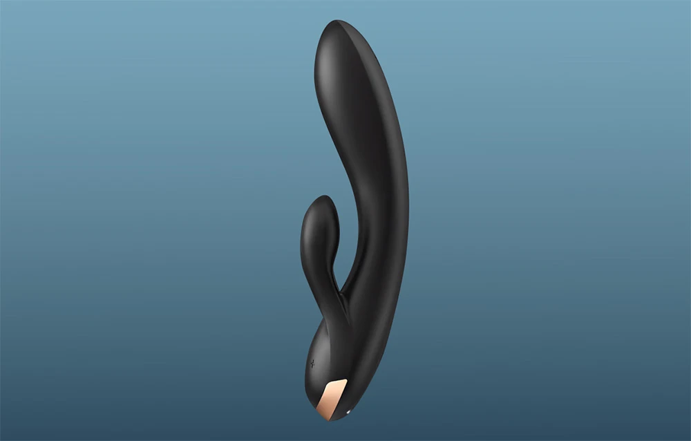 Vibrator-Double Flex Satisfyer Connect programa (juoda) aprašymas - Prekės nuotrauka