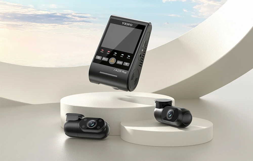 VIOFO A229 PLUS 3CH-G GPS video recorder aprašymas - Prekės nuotrauka