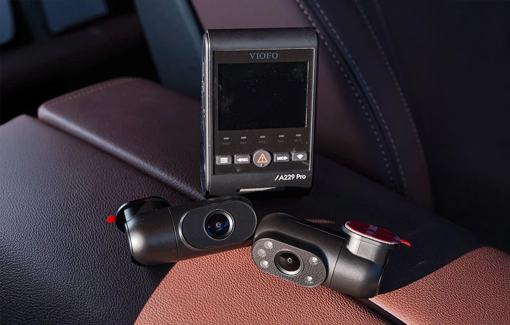 Vaizdo Registratorius - VIOFO A229 Pro 2CH-G GPS 4K Dviejų kamerų Juodas aprašymas - Prekės nuotrauka