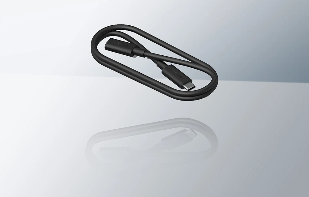 VITURE (USB 3.2 Gen1) USB-C male to USB-C female extender (juodas) 50 cm aprašymas - Prekės nuotrauka