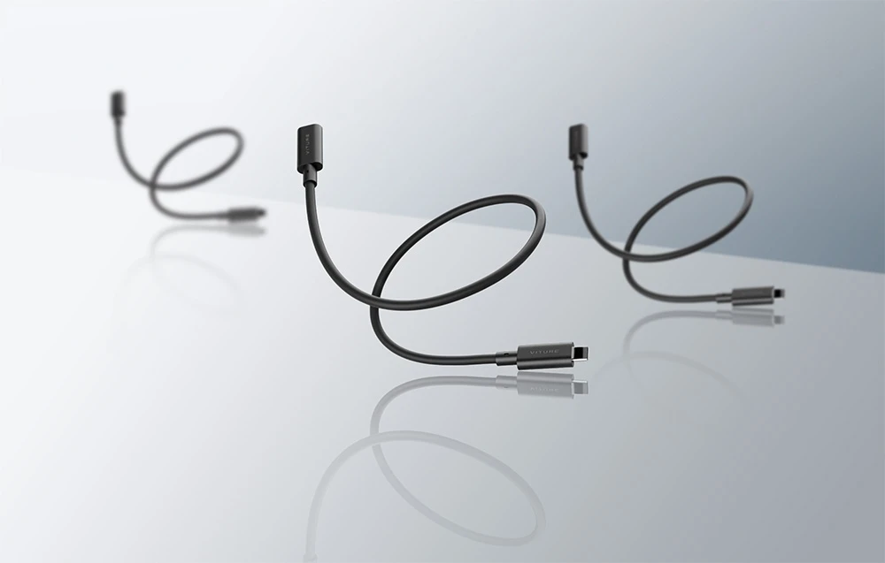 VITURE (USB 3.2 Gen1) USB-C male to USB-C female extender (juodas) 50 cm aprašymas - Prekės nuotrauka