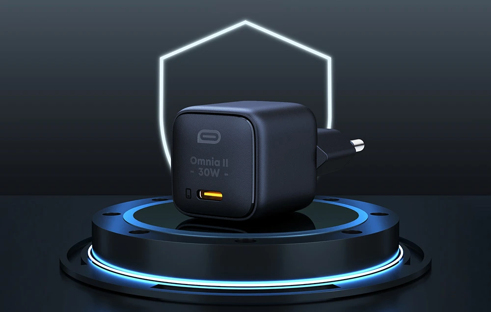 Sieninis įkroviklis Aukey PA-B1L.USB-C, 30W (juodas) aprašymas - Prekės nuotrauka Sieninis įkroviklis Aukey PA-B1L.USB-C, 30W (juodas) aprašymas - Prekės nuotrauka