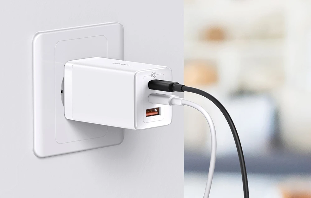 Baseus GaN5 Pro sieninis įkroviklis 2xUSB-C + USB 65W aprašymas - Prekės nuotrauka